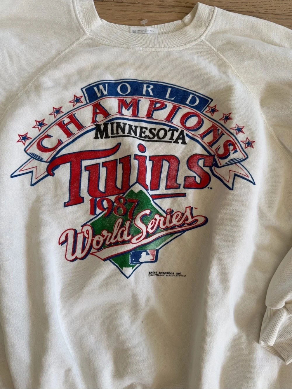 Vintage 1987 Minnesota Twins World Series Champions Hanes XL - Picture 2 of 6